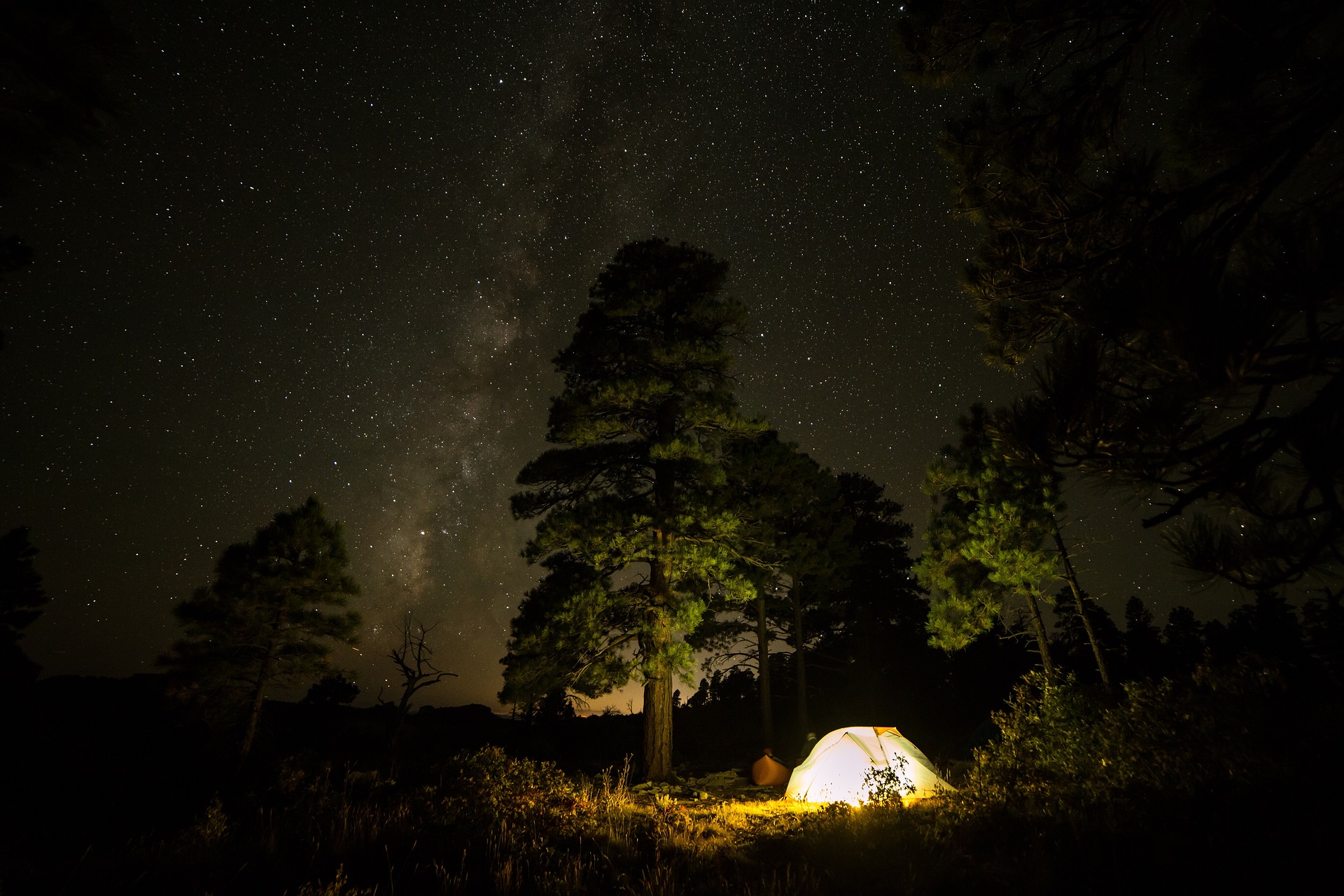Enjoy a romantic date night out camping with your love under the stars